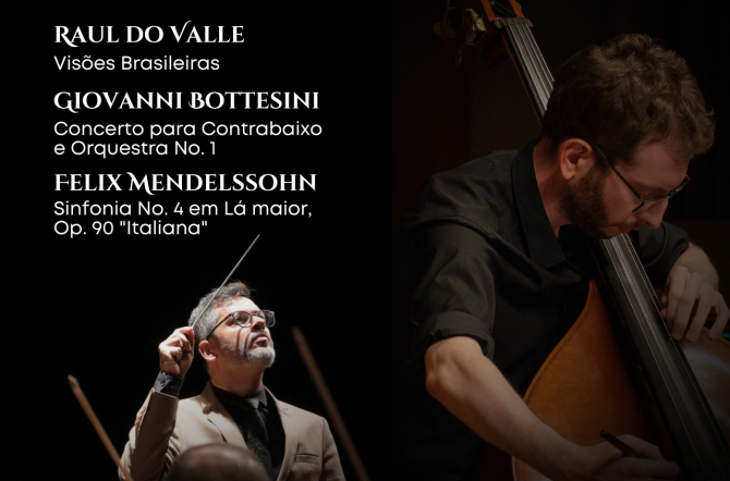 Orquestra Sinfônica de Piracicaba apresenta concerto com Julián Medina, vencedor do principal concurso de contrabaixo do mundo